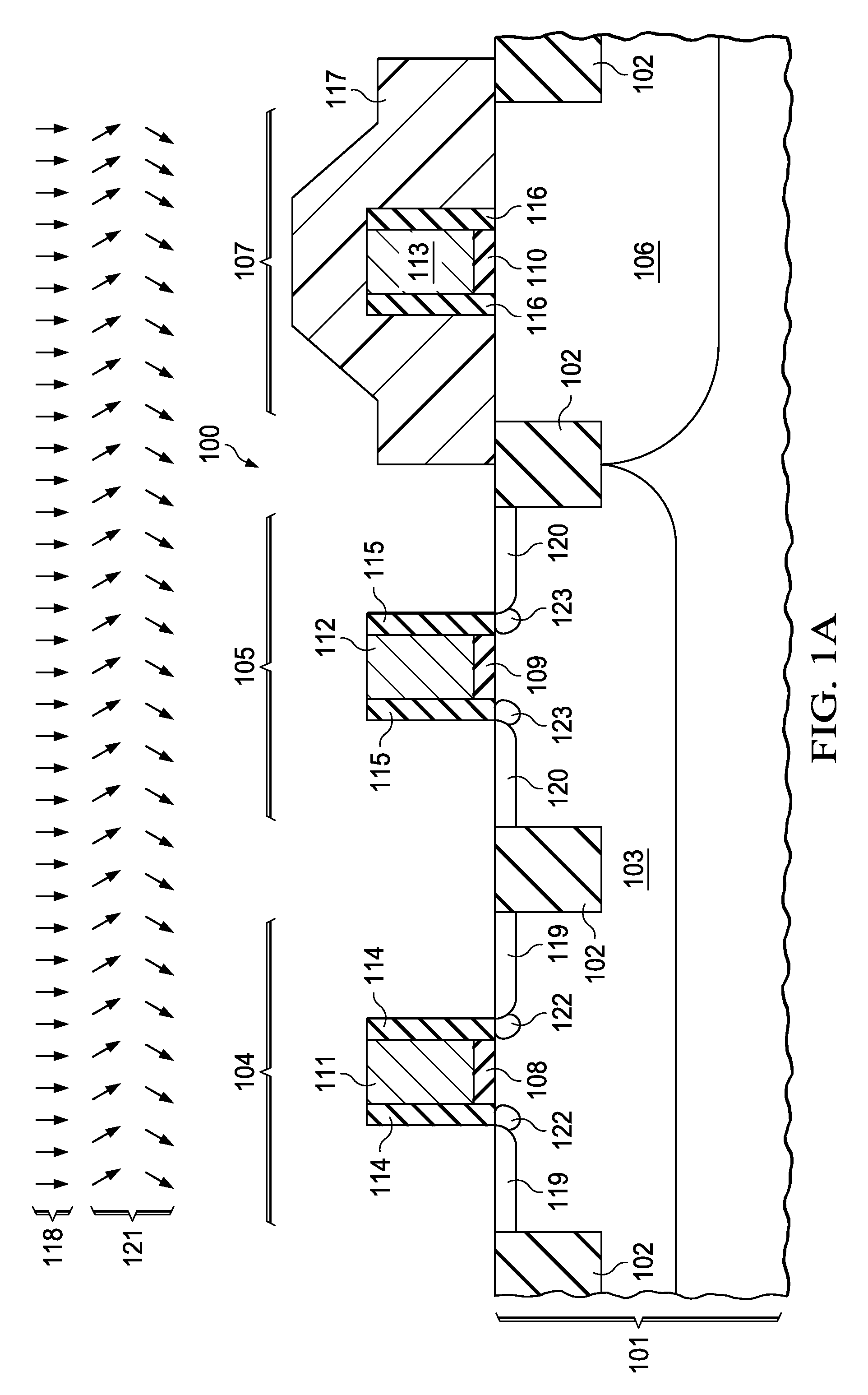 Gated quantum resonant tunneling diode using CMOS transistor with modified pocket and LDD implants