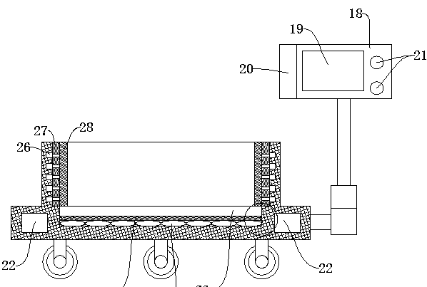 Packaging device of medical instrument trolley