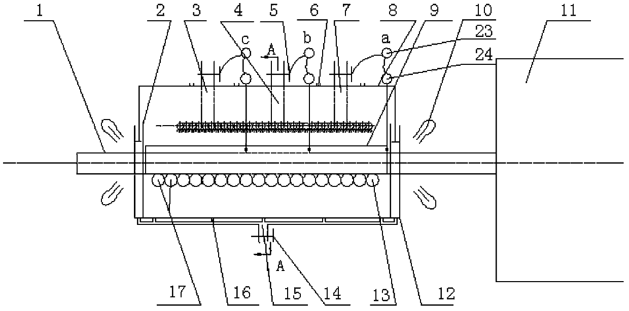 Aluminum profile quenching device