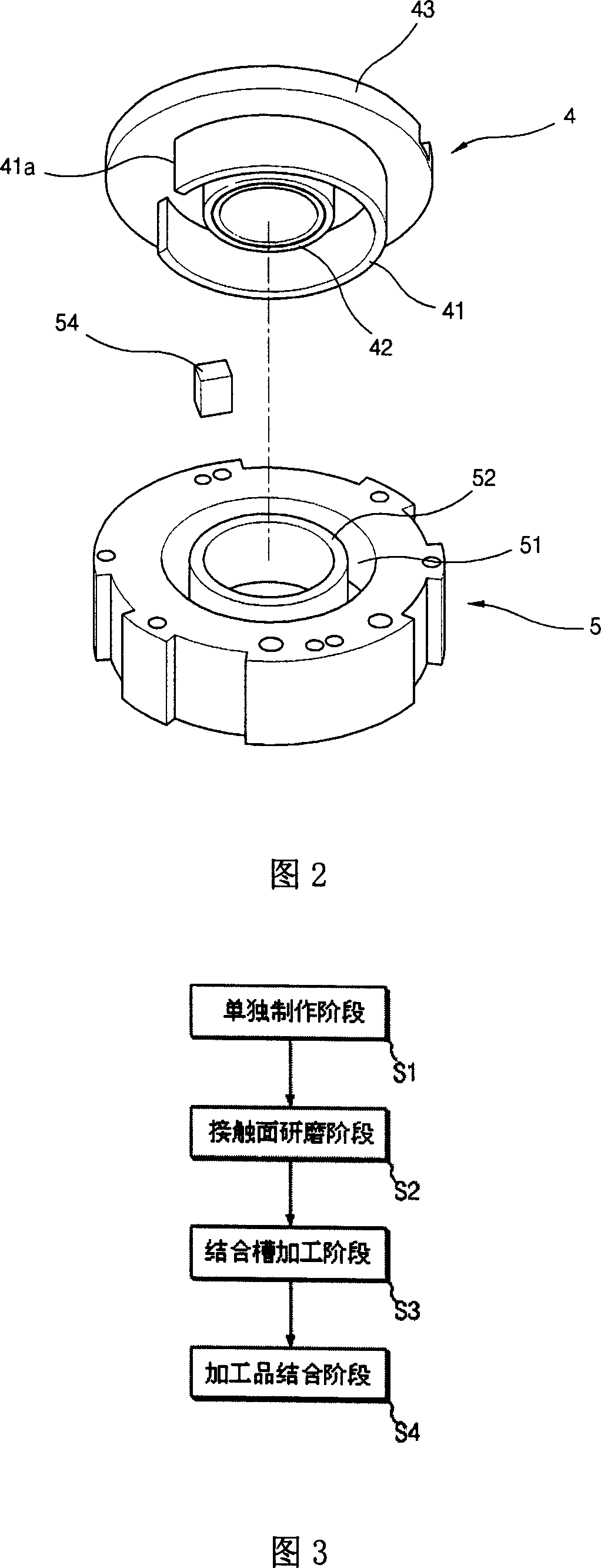 Method for making compression components for rotating blade type compressor