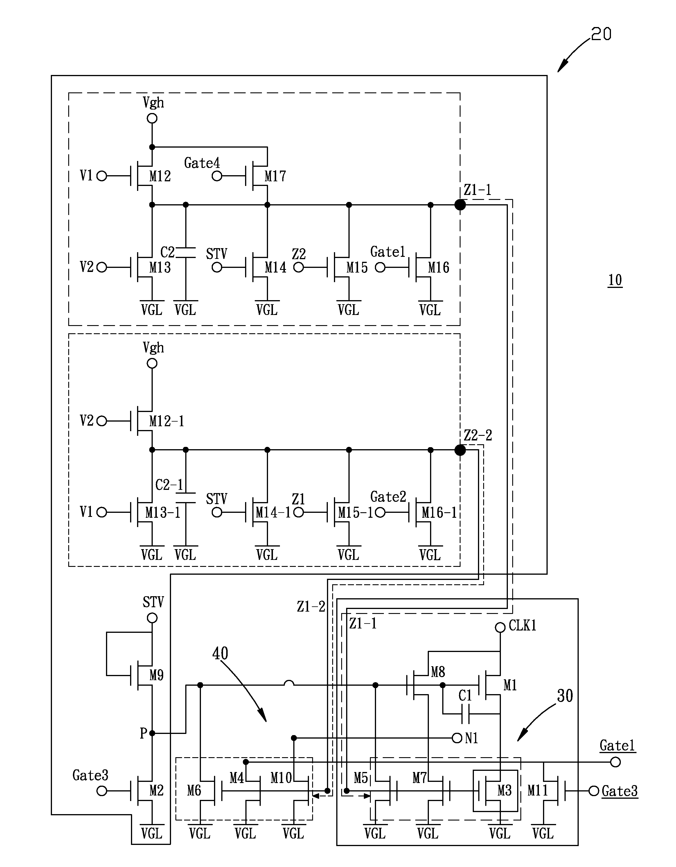 Gate driver circuit and display apparatus having the same