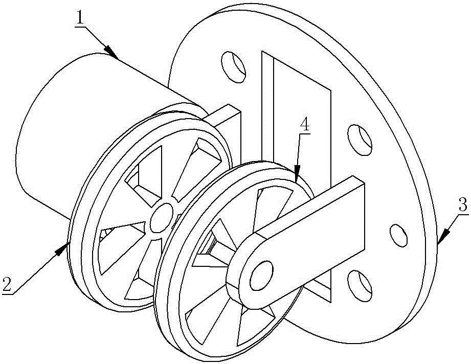 Roller type electric needle moving device