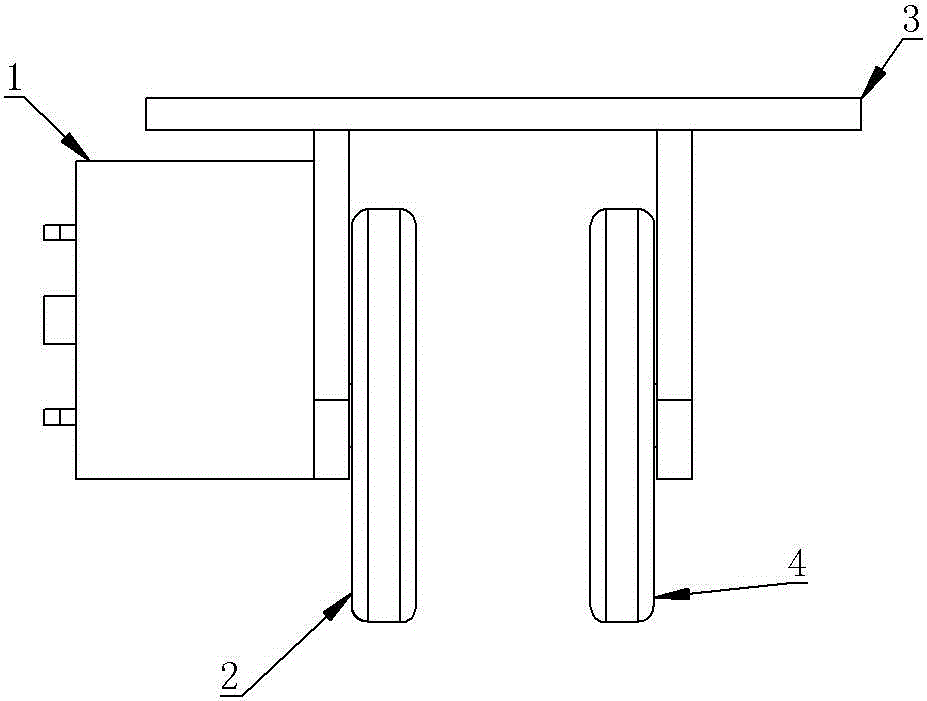 Roller type electric needle moving device