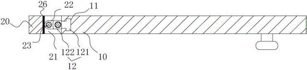 Door body structure adopting simple connecting piece