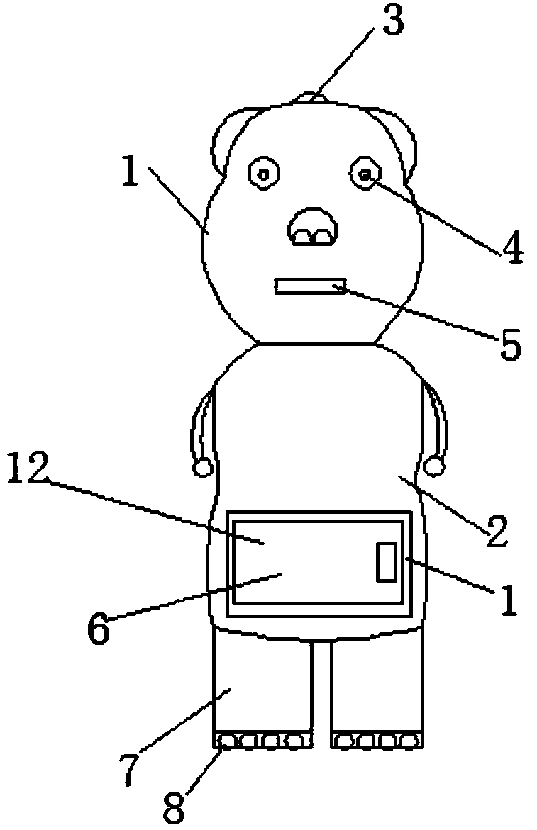 Smart toy dog capable of storing items