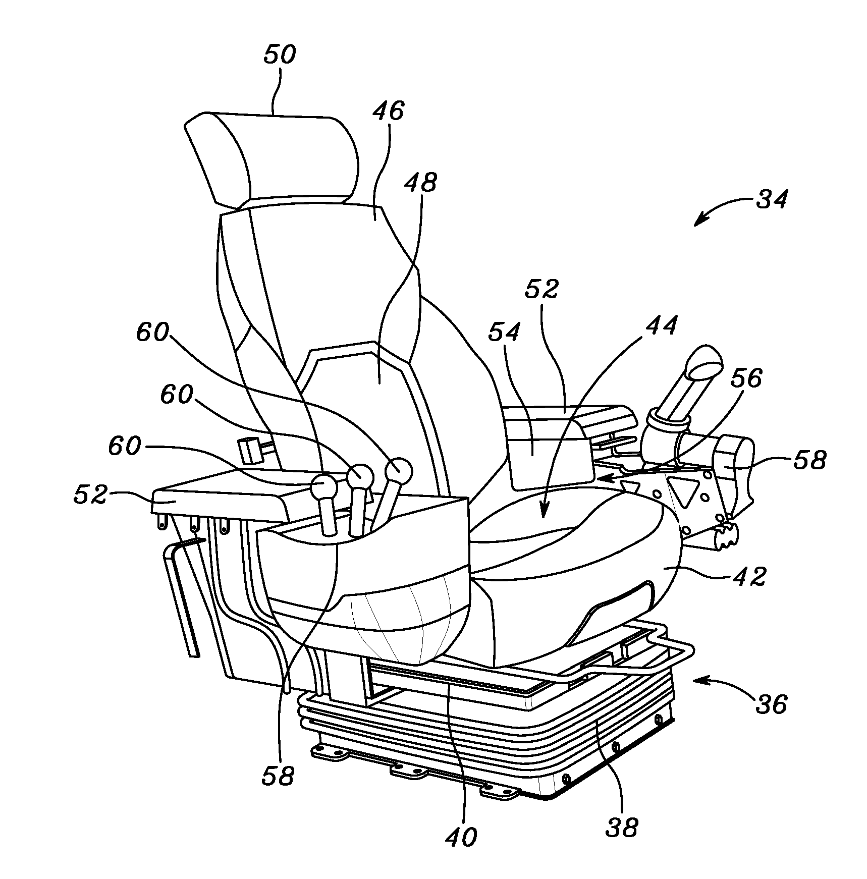 Operator seat adjustment system