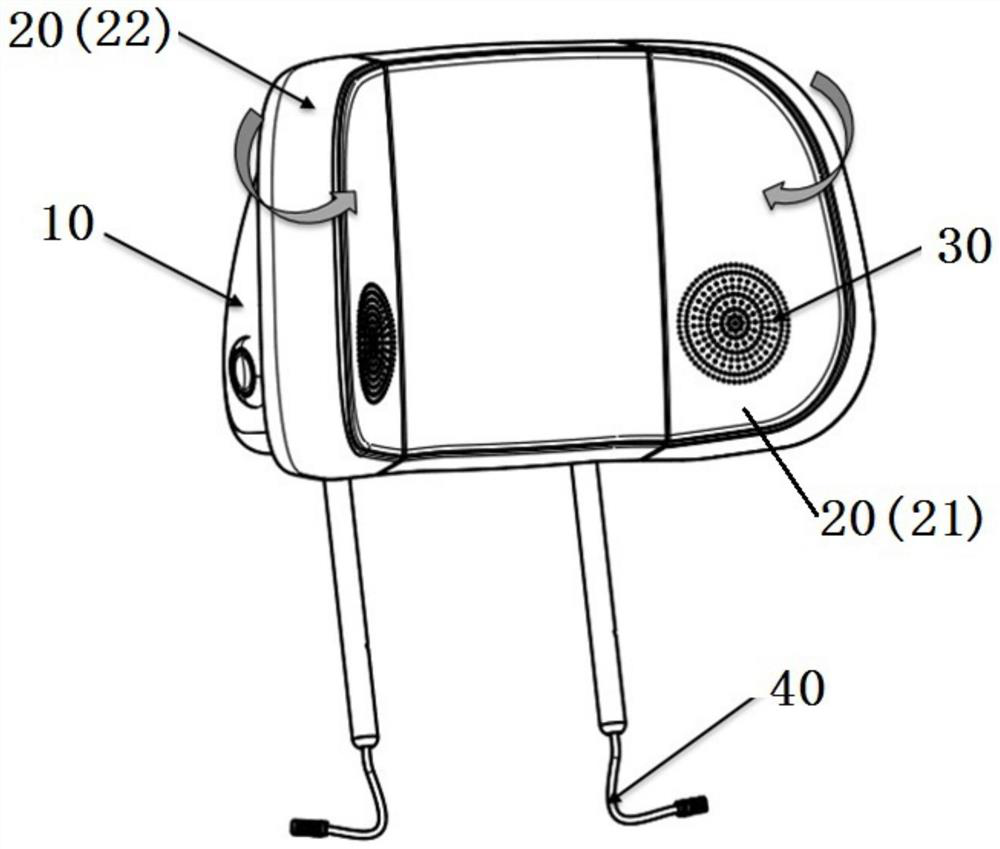 Automobile seat headrest