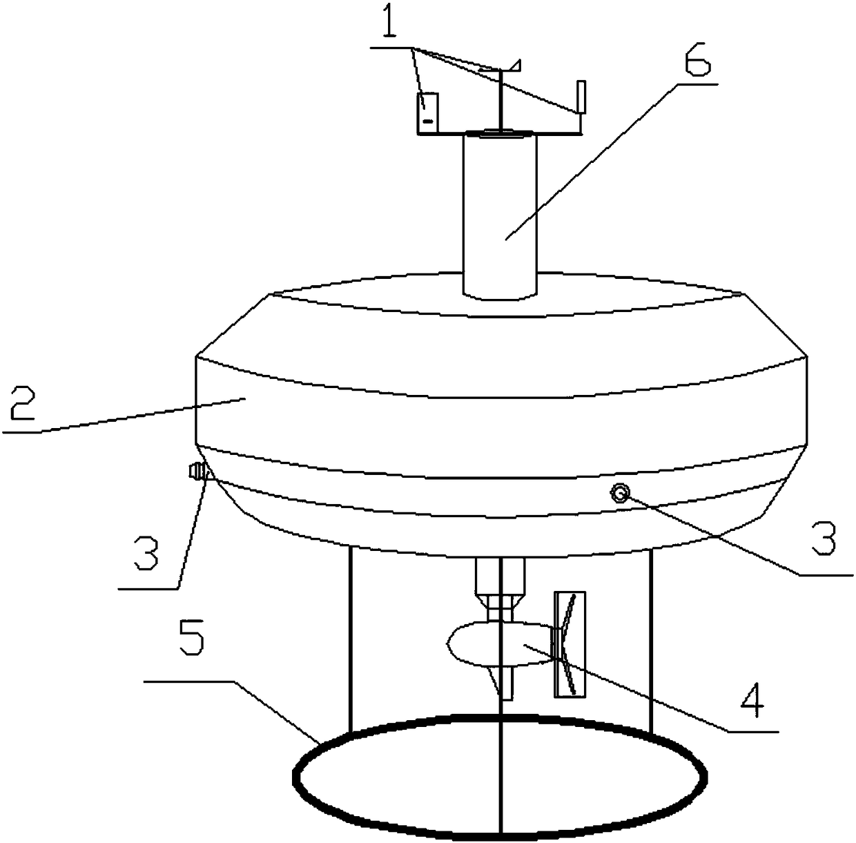 An unmanned automatic positioning floating body and its realization method