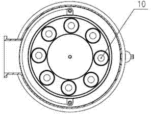 Multilevel particle filter used in MOCVD device