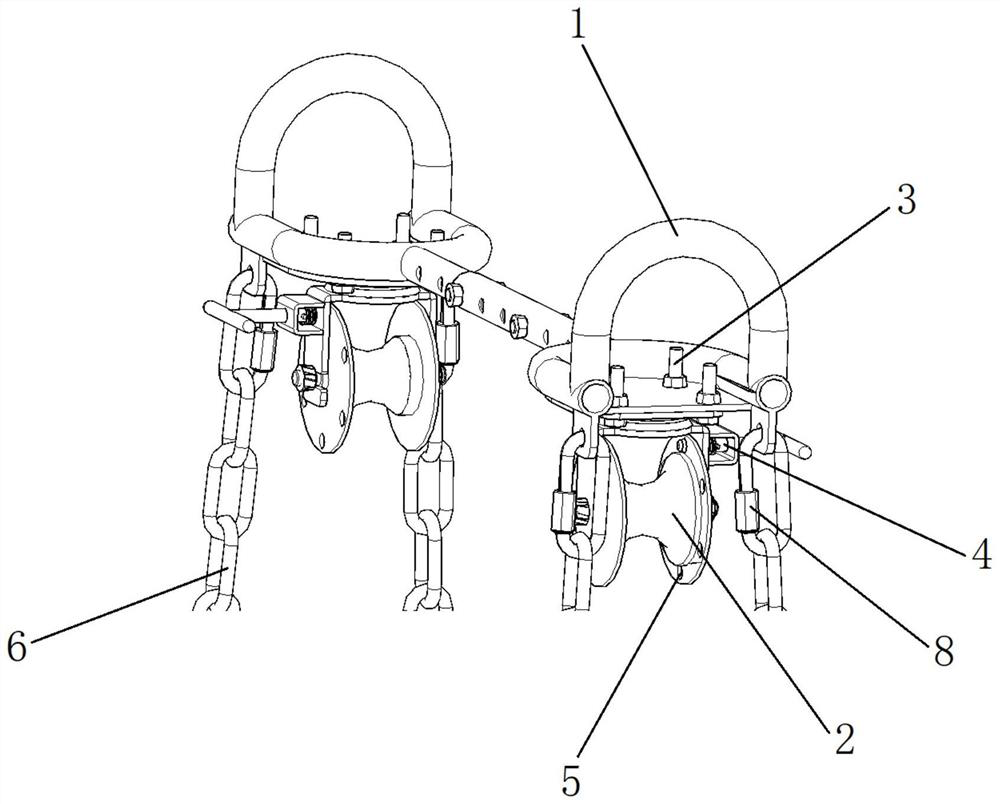 Adjustable special tool for outgoing line galloping vehicle