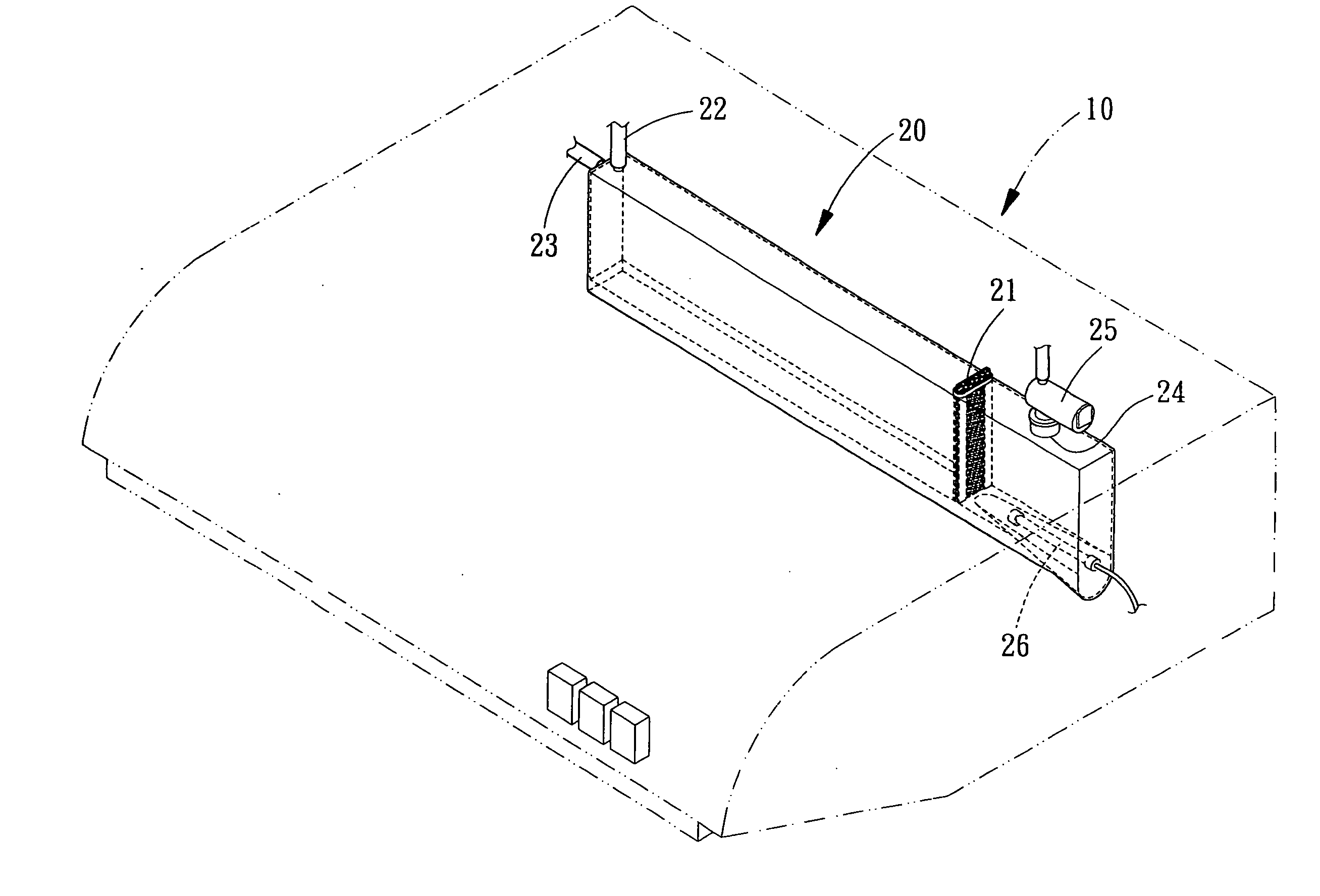 Cleaning device for kitchen ventilator