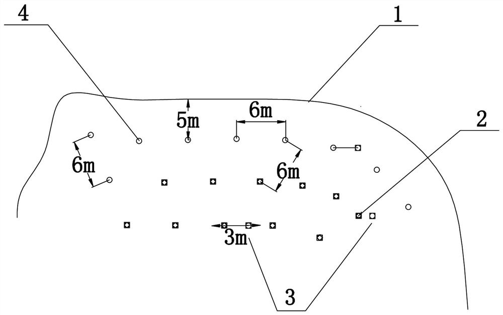 Method of dealing with goaf by ultra-deep hole blasting in open-pit mine