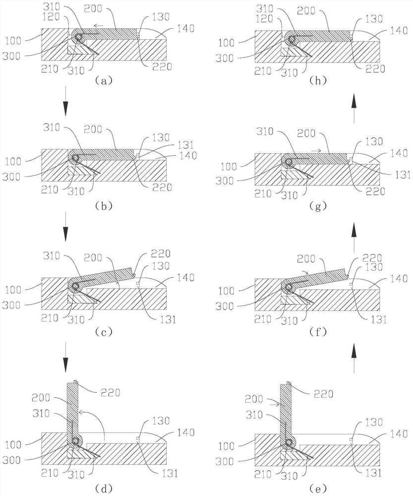 Flip assembly and electronic atomizer