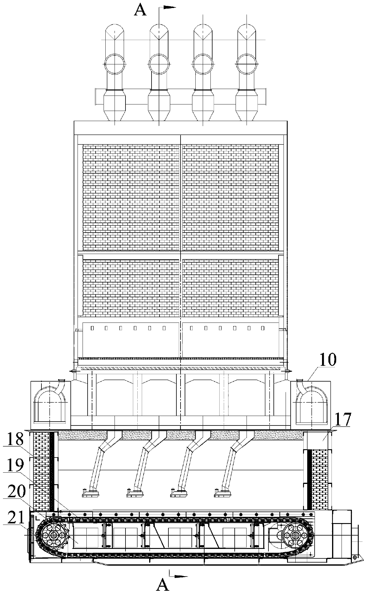 Operation method of recycling process system for treating VOCs (volatile organic compounds) waste gas