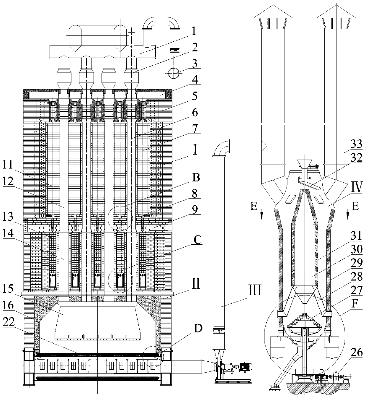 Operation method of recycling process system for treating VOCs (volatile organic compounds) waste gas