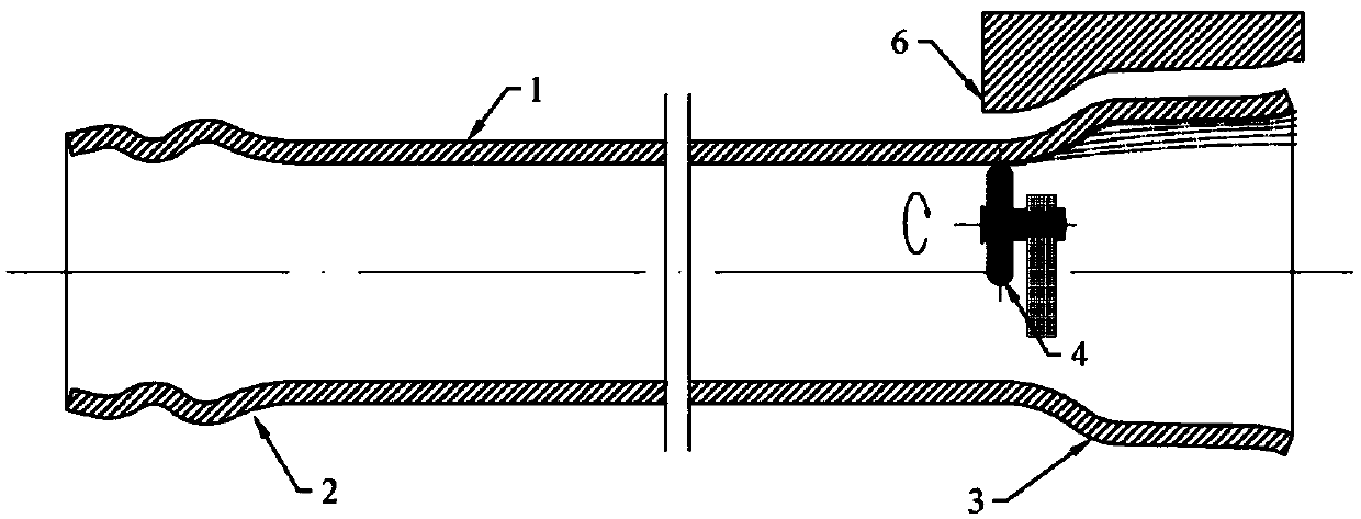 A method of manufacturing a large-diameter steel pipe socket joint