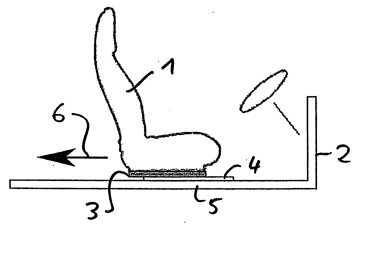 Seat component to prevent whiplash injury