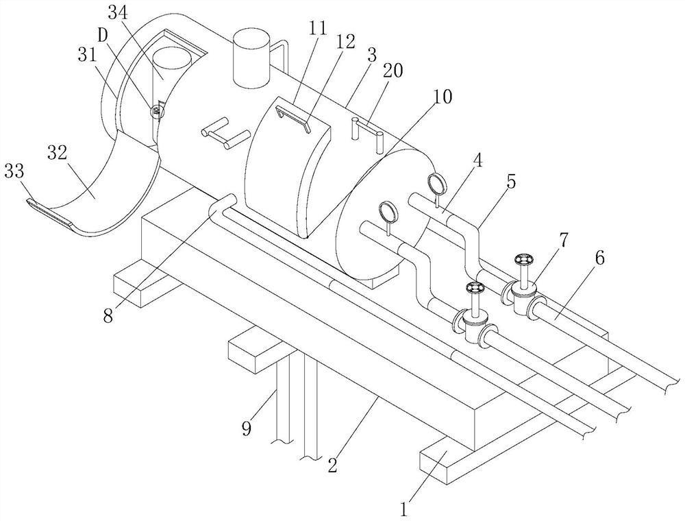 Integrated normal-pressure shale gas drainage gas recovery and on-site treatment device