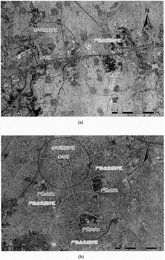 Land surface temperature data-based method for monitoring production intensity of heat production enterprise