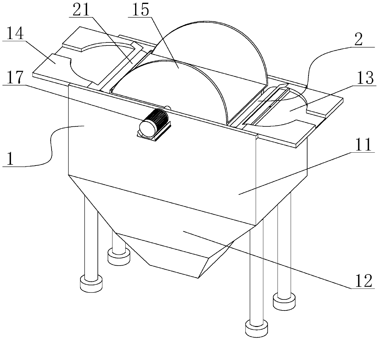 Polishing device for copper balls