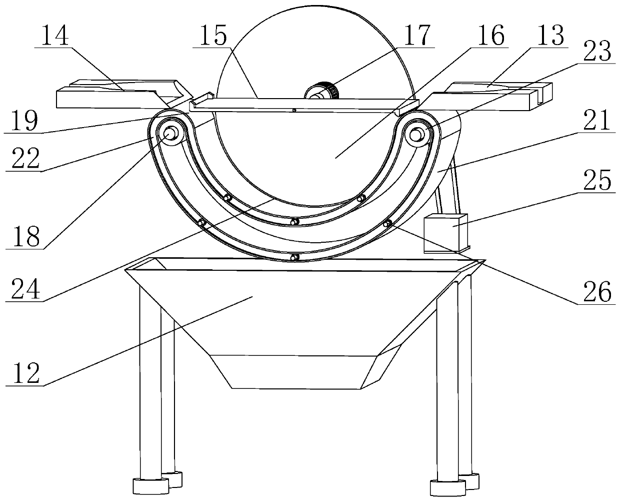 Polishing device for copper balls