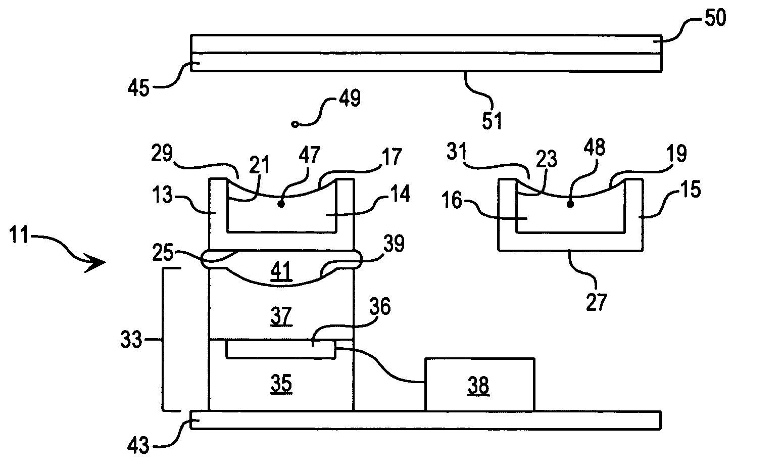 Method for acoustically ejecting a droplet of fluid from a reservoir by an acoustic fluid ejection apparatus