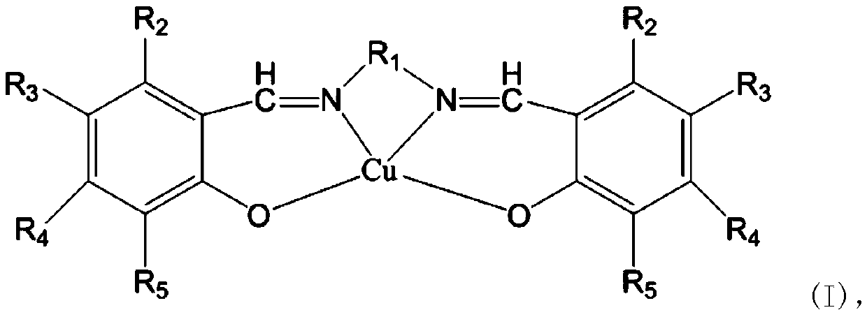A kind of Schiffer base copper complex modified carbon nanotube and its preparation method and application
