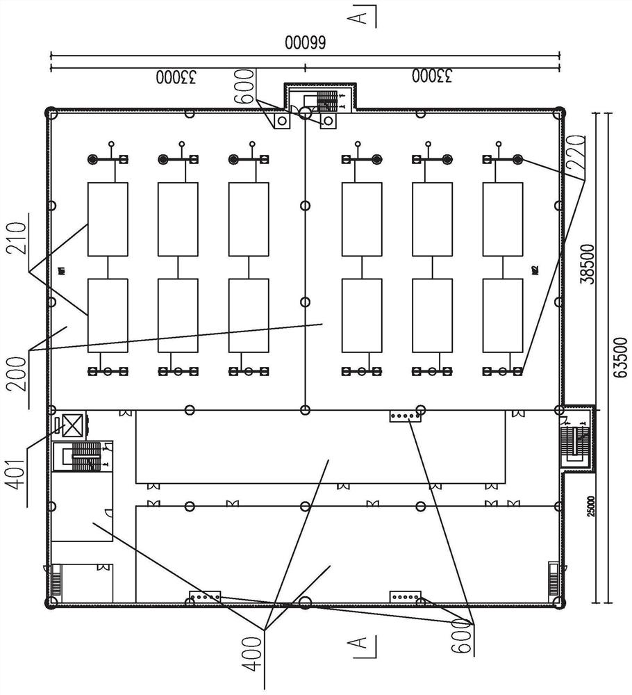 Flexible direct-current offshore converter station connected with 66kV current collection line