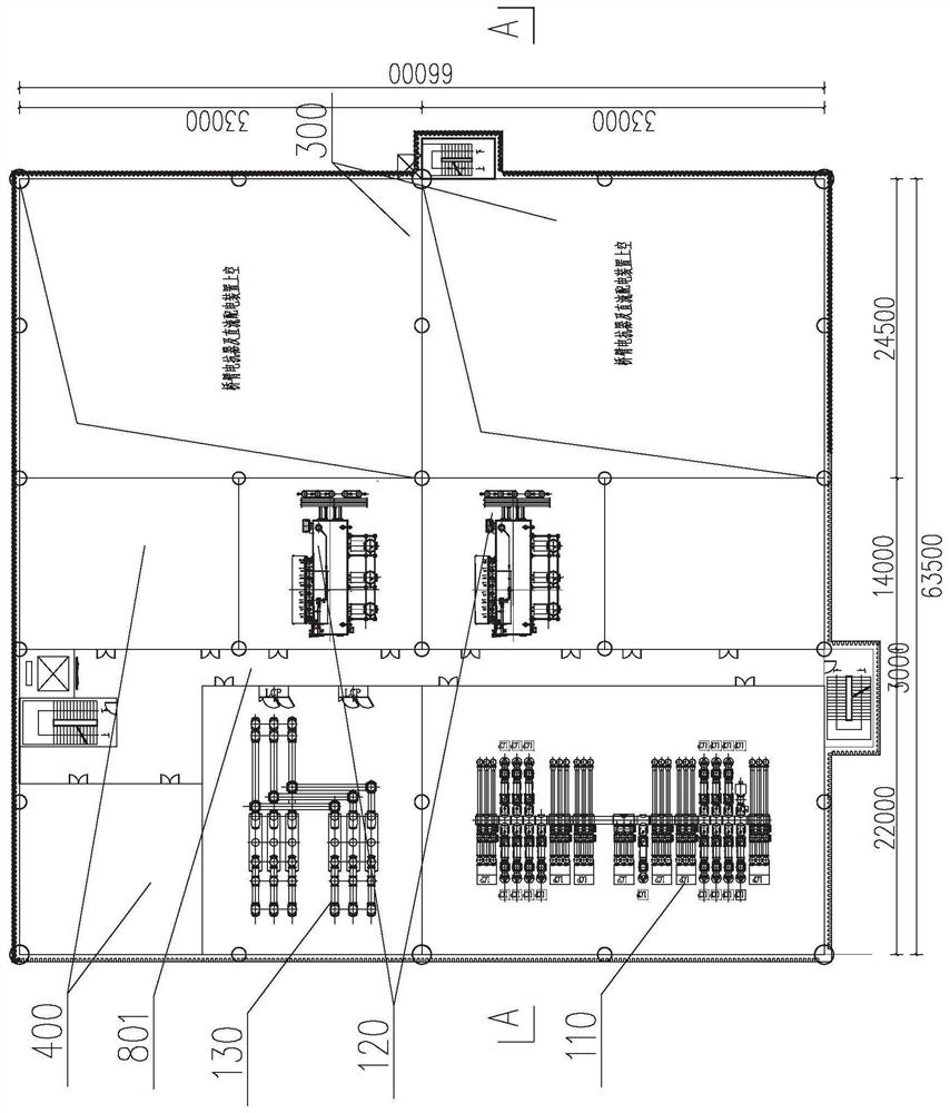 Flexible direct-current offshore converter station connected with 66kV current collection line