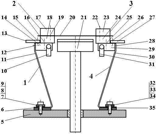 Elastic tensioning device for growth of diamond film electrode