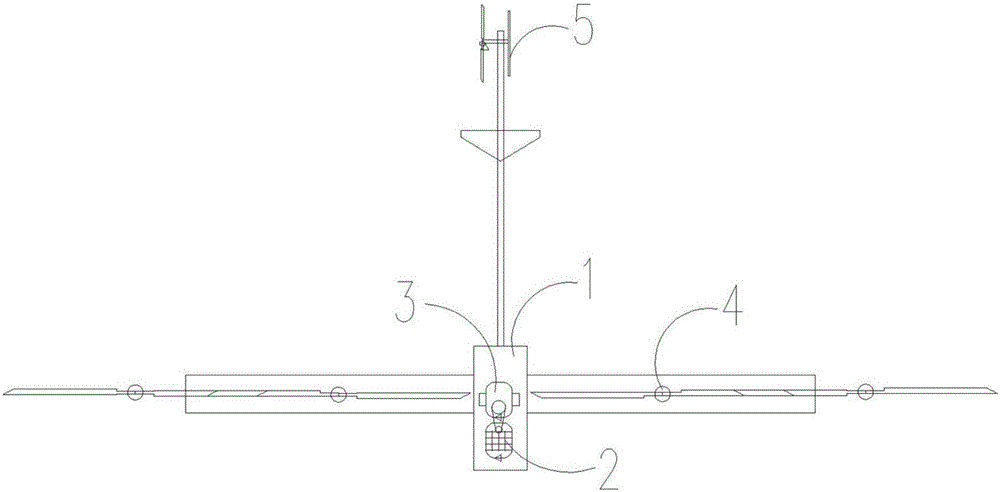 Oil-drive transverse type four-rotor agricultural plant protection unmanned helicopter