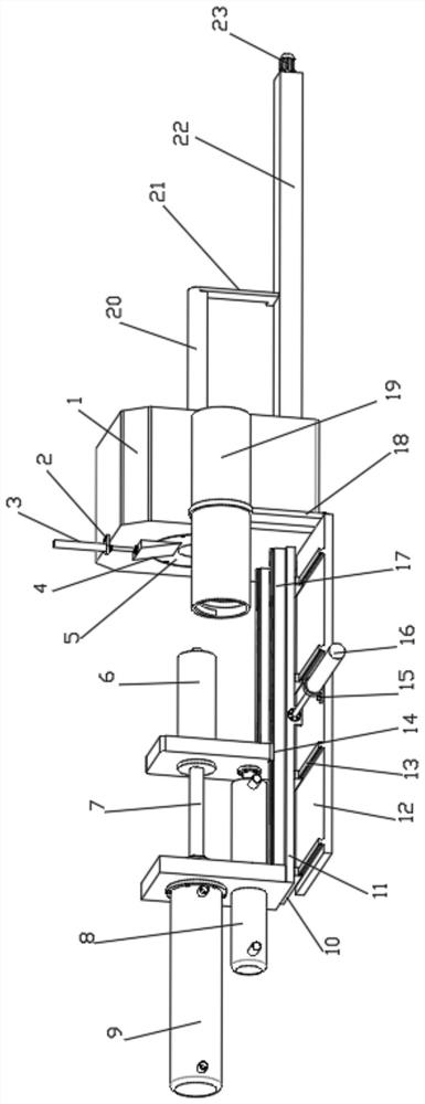 High-strength aluminum alloy seamless tube extrusion process method and device