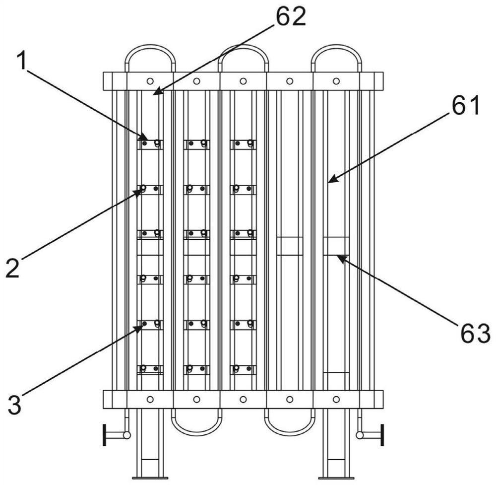 Electric heating deicing method and device of air temperature type vaporizer and installation method of electric heating deicing device