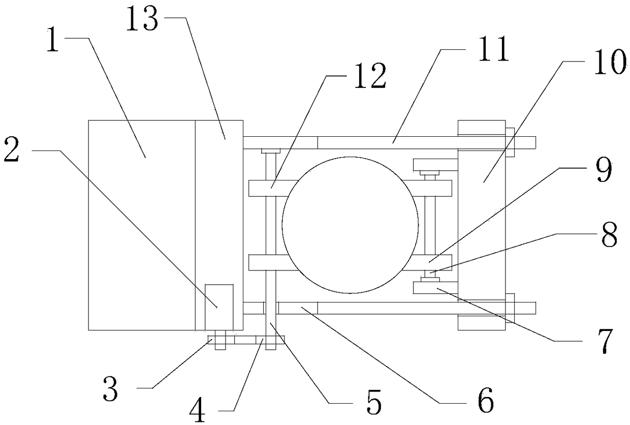 Wriggling cable robot driven wheel device