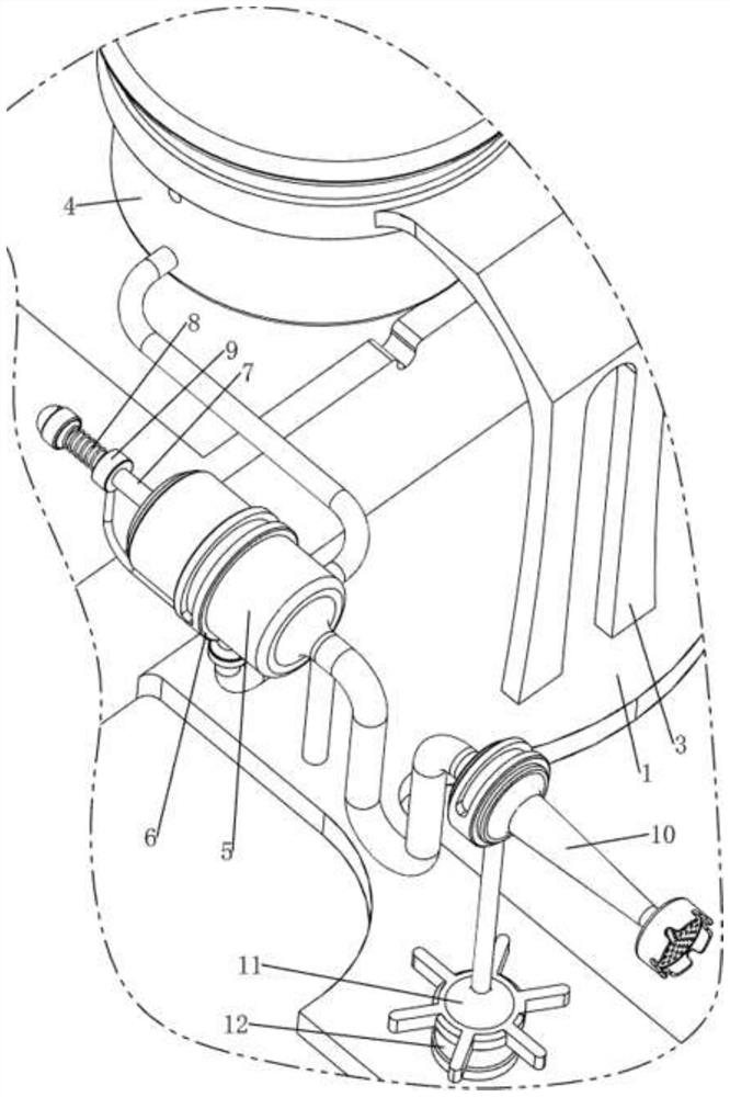 Pesticide spraying device for navel orange planting