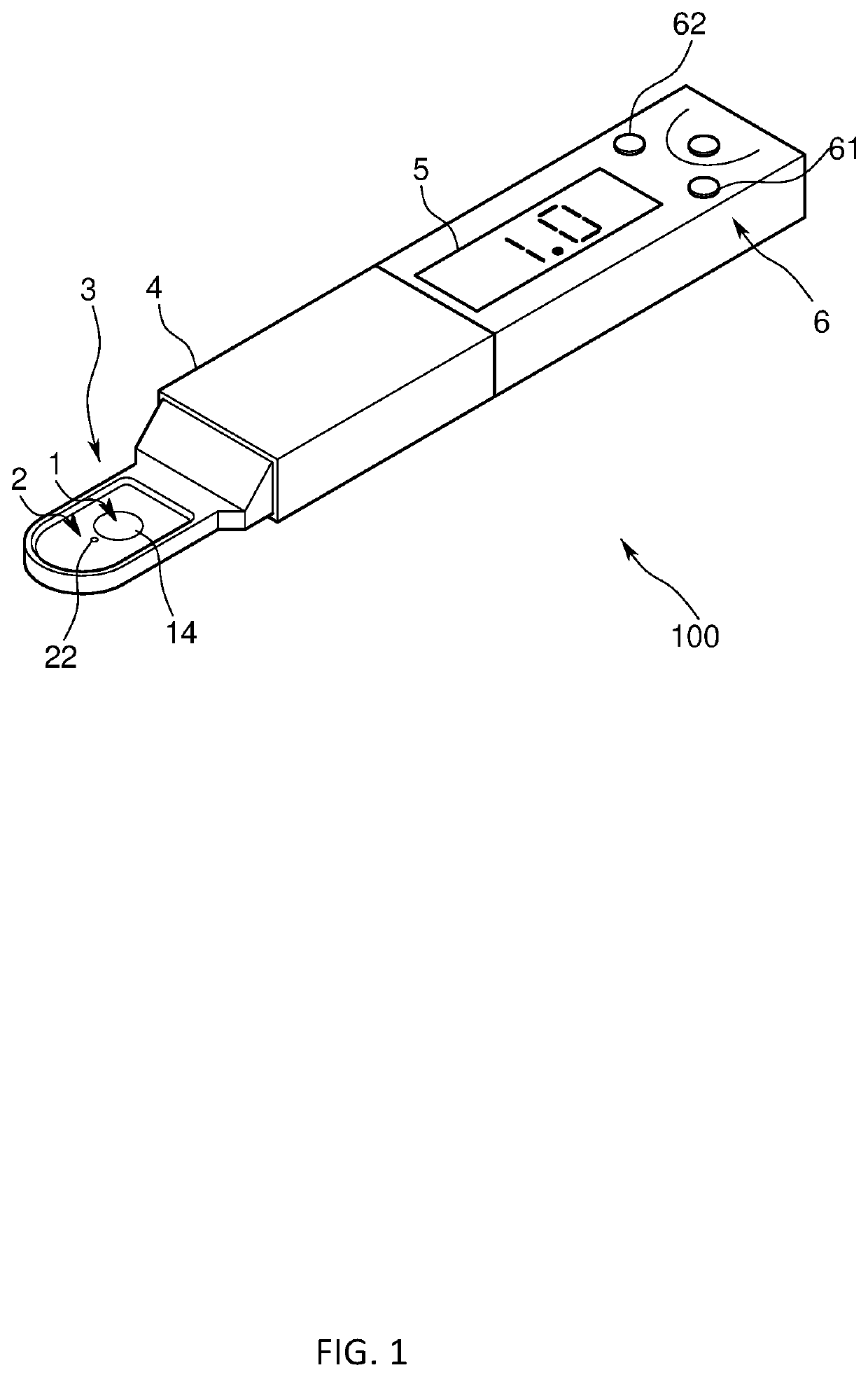 Calcium ion concentration measuring device