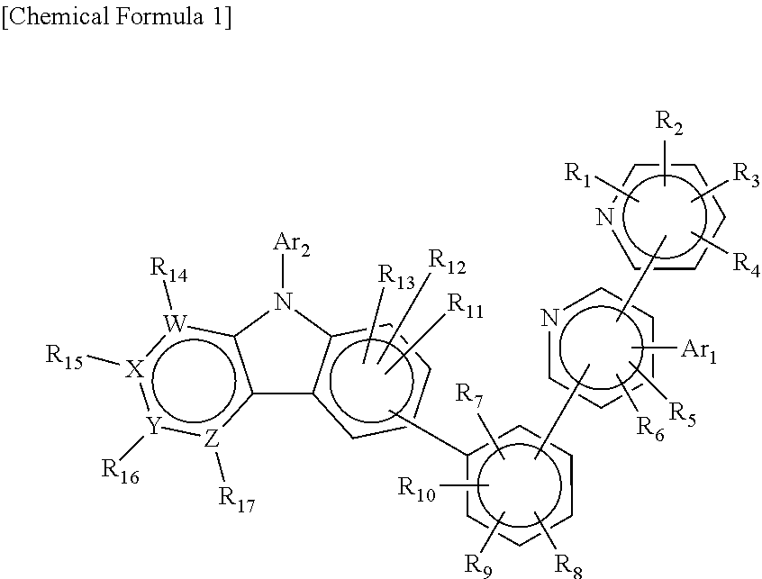 Compound having substituted bipyridyl group and pyridoinodole ring structure, and organic electroluminescent device