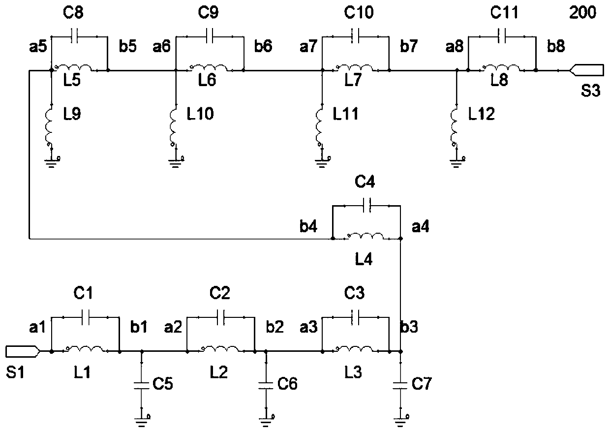 Miniature multilayer ceramic band-pass filter