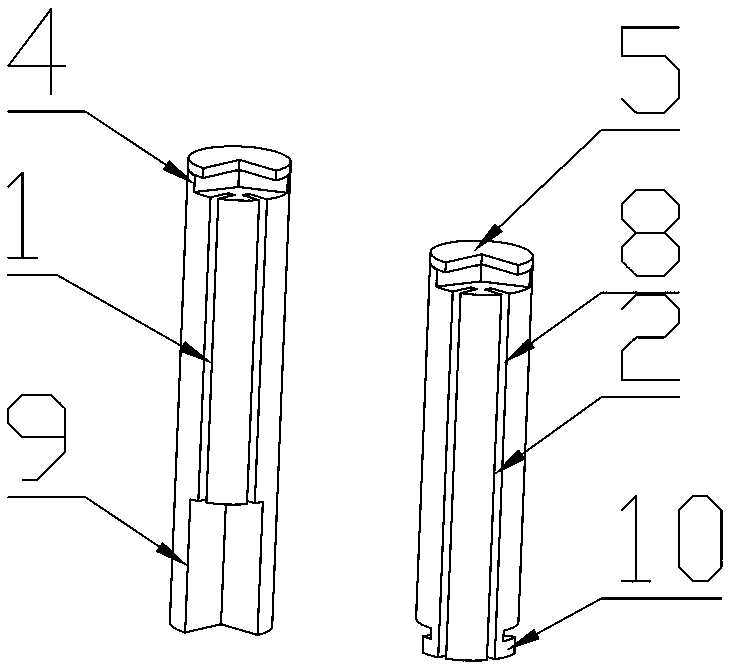 Supporting column applied to enclosing plate box and logistics enclosing plate box using supporting column