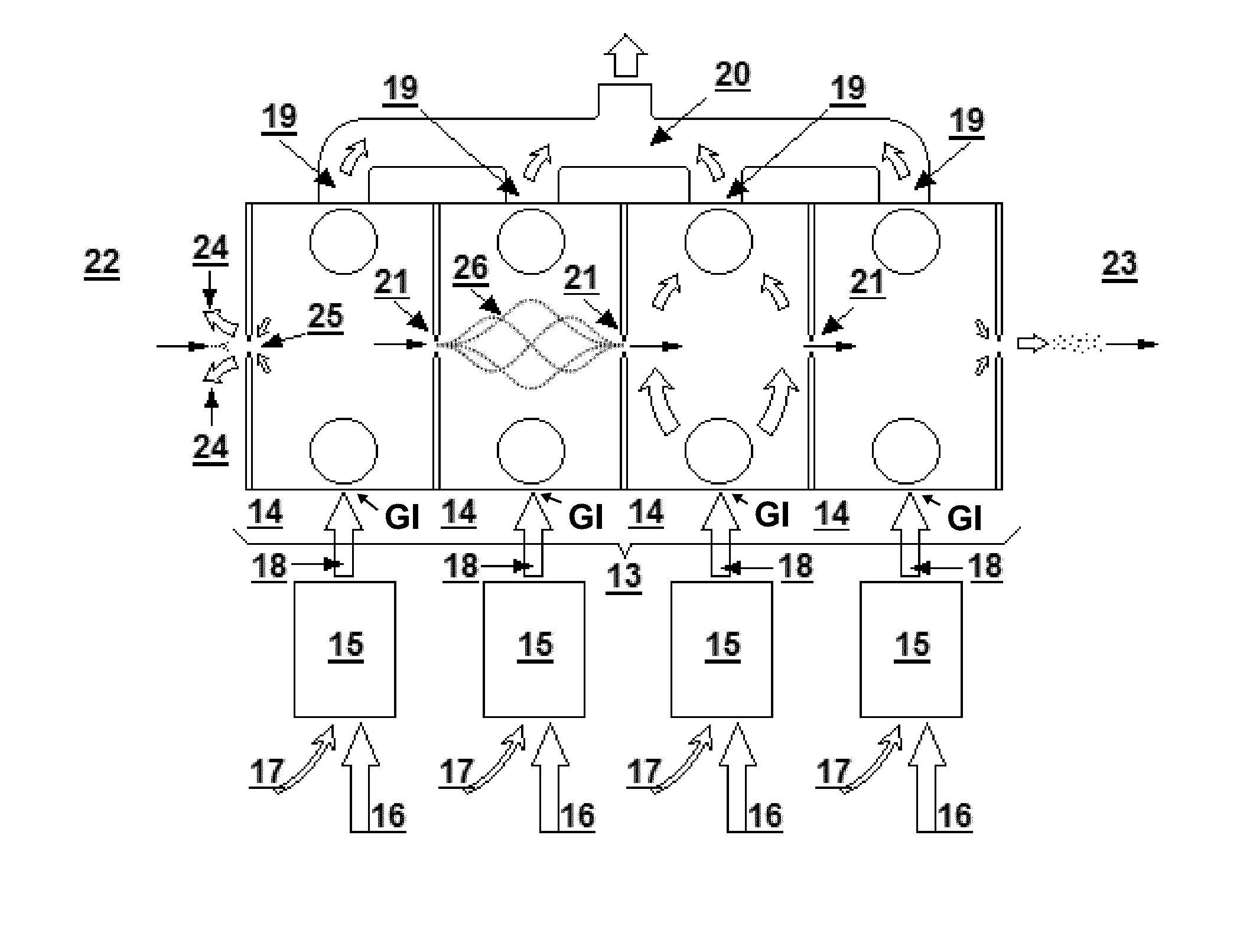 Method and apparatus to improve the separation capacity in a sequence of ion filters incorporating at least two ion mobility analyzers