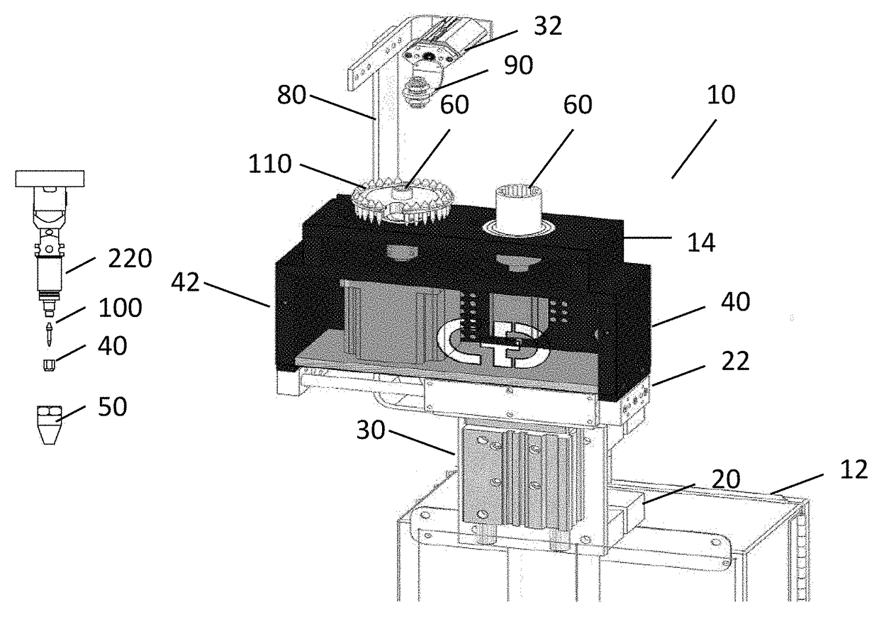 Method and apparatus for changing the electrode tip of a TIG welder