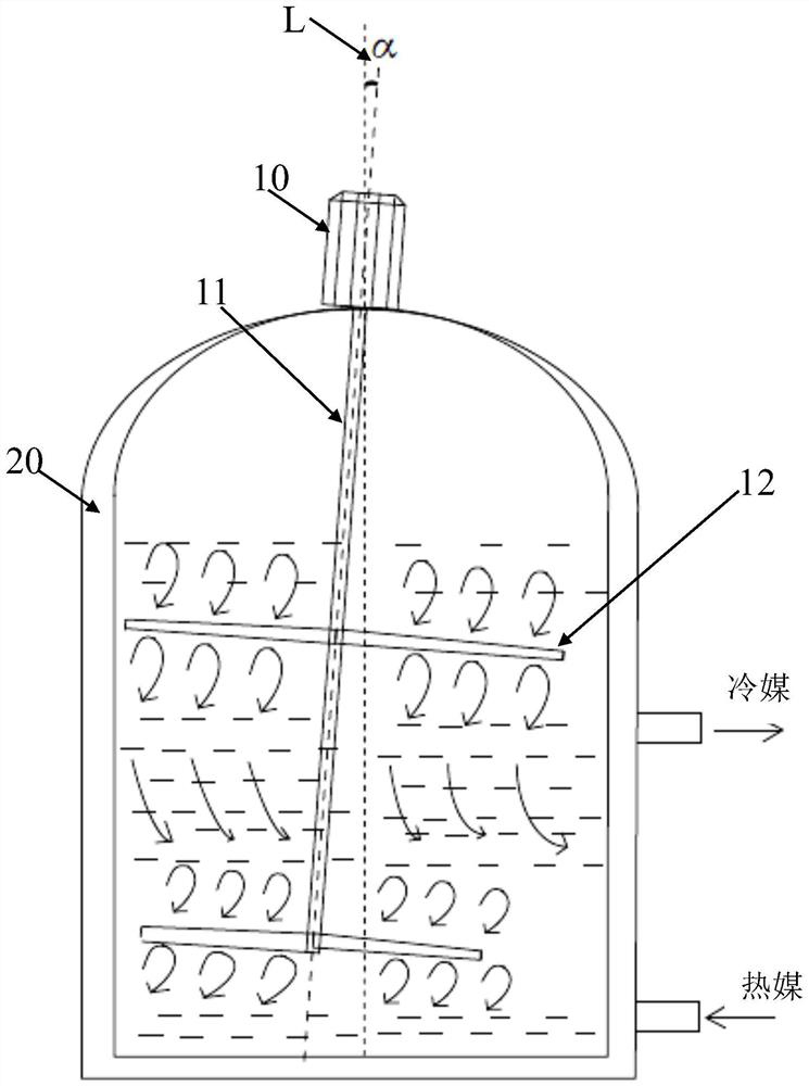 A stirring method for improving the dissolved oxygen of fermented liquid in a liquid fermenter