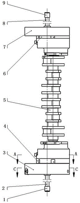 Crankshaft automatic indexing hydraulic clamp