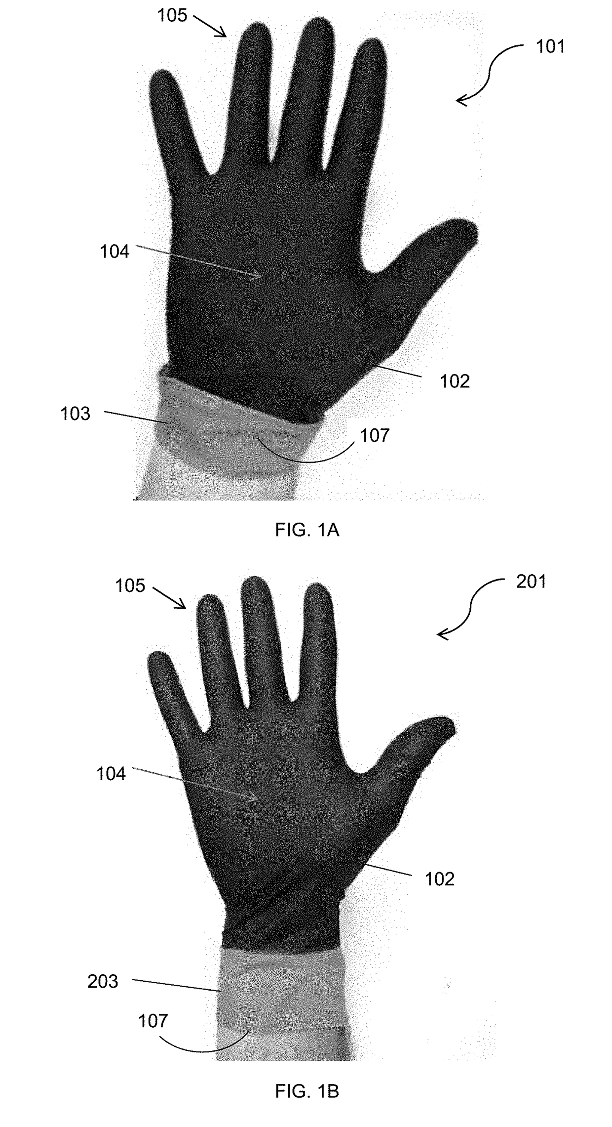 Breach Detection Glove with a High Contrast Between the Color on the Donning Side and the Grip Side of the Glove