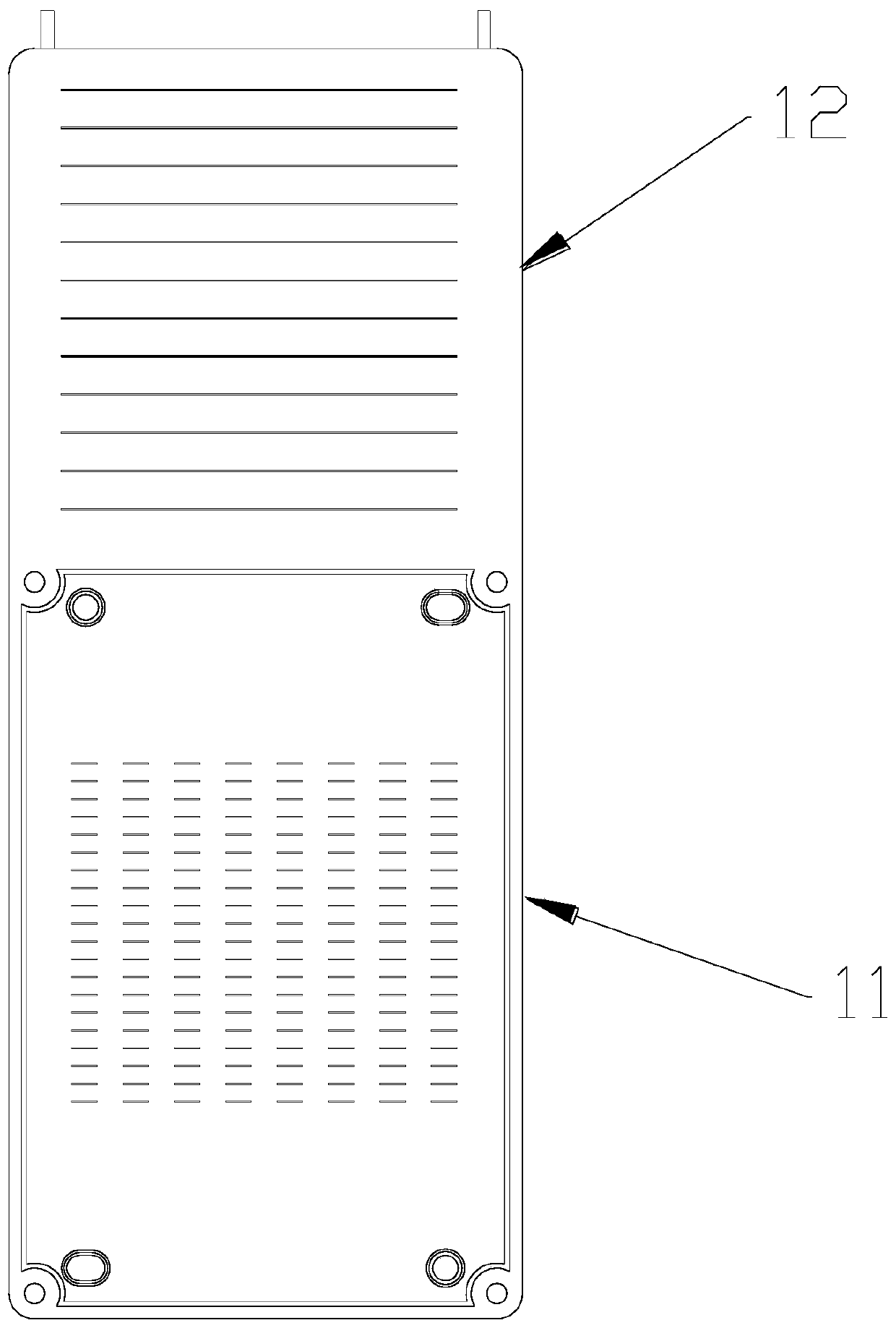 Heat pipe metal bipolar plate air-cooled (single) battery stack, vehicle and electronic device