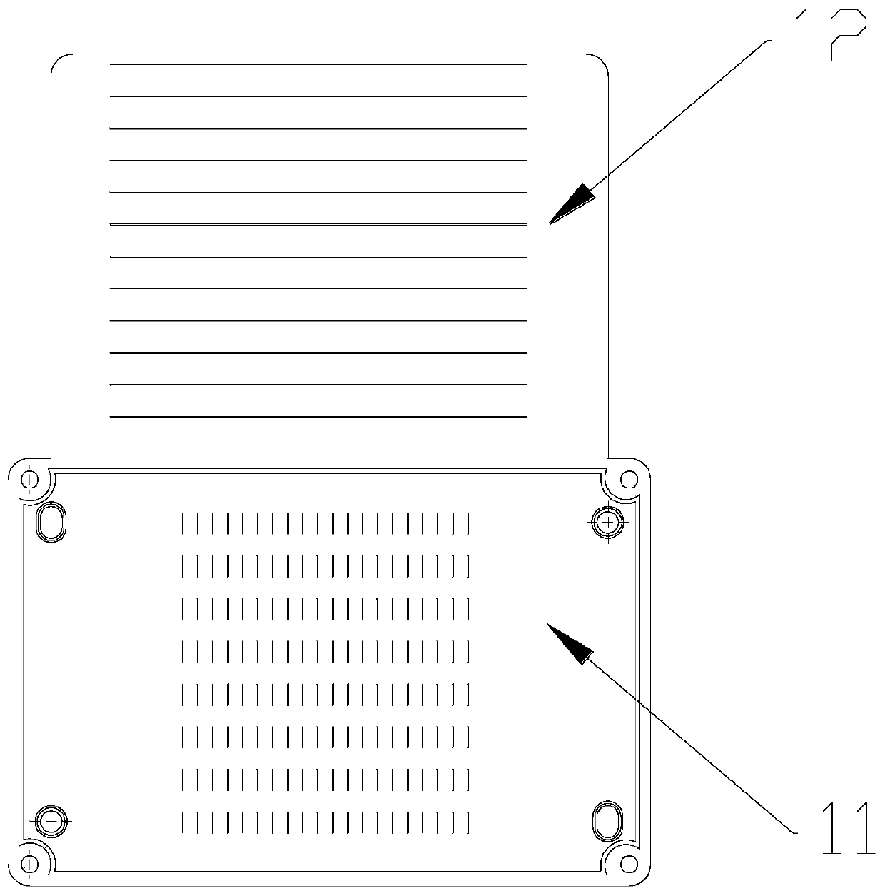 Heat pipe metal bipolar plate air-cooled (single) battery stack, vehicle and electronic device