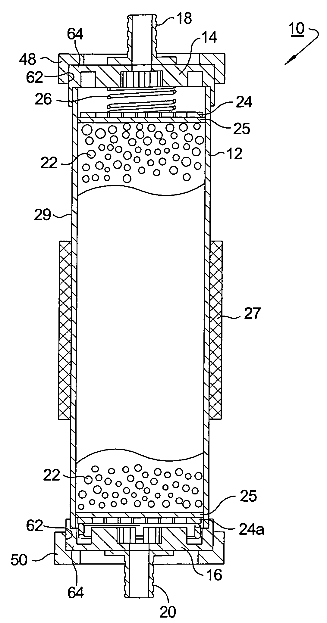 Evaporative emissions canister suitable for marine use