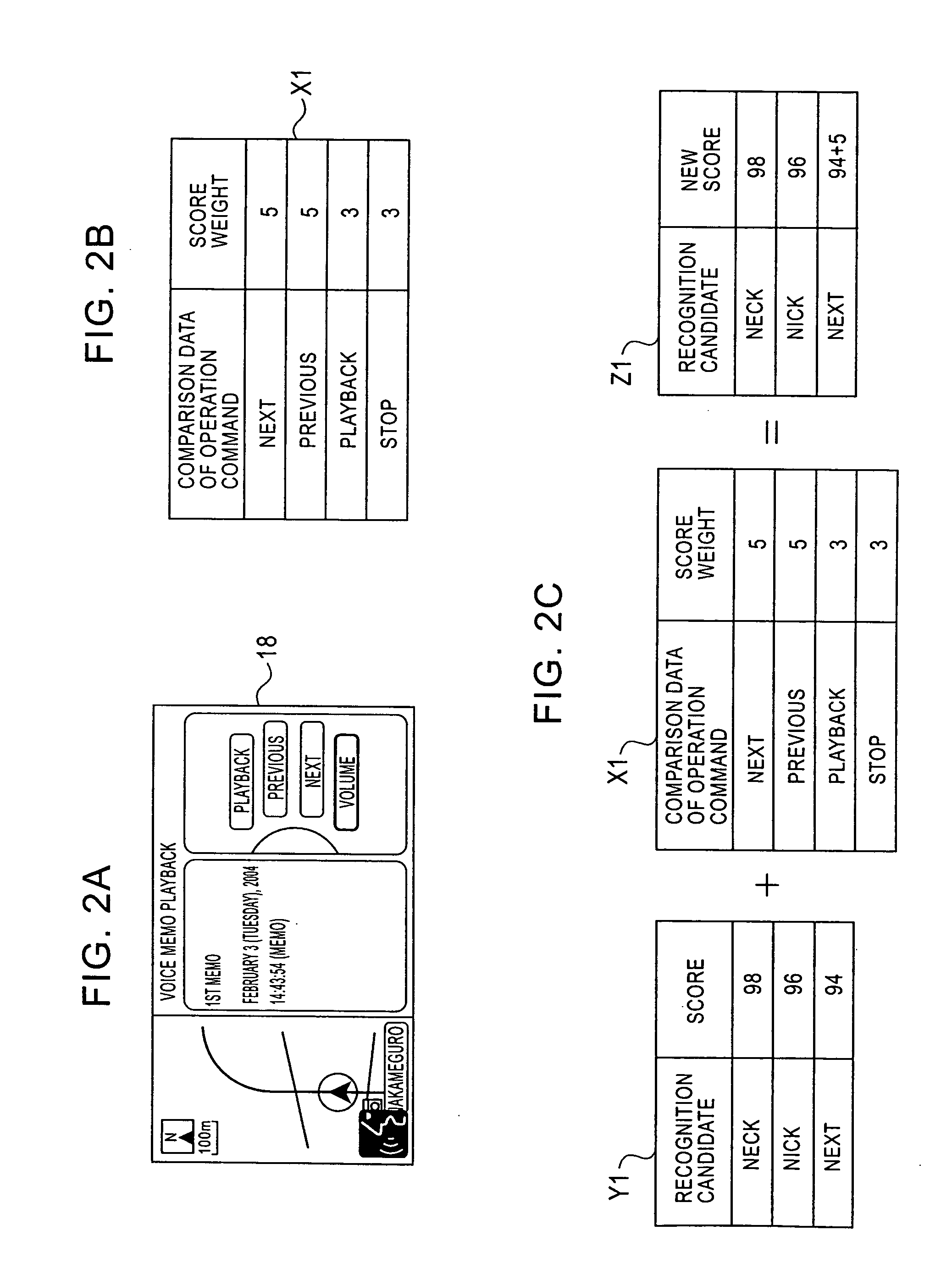 Speech recognition apparatus, navigation apparatus including a speech recognition apparatus, and speech recognition method