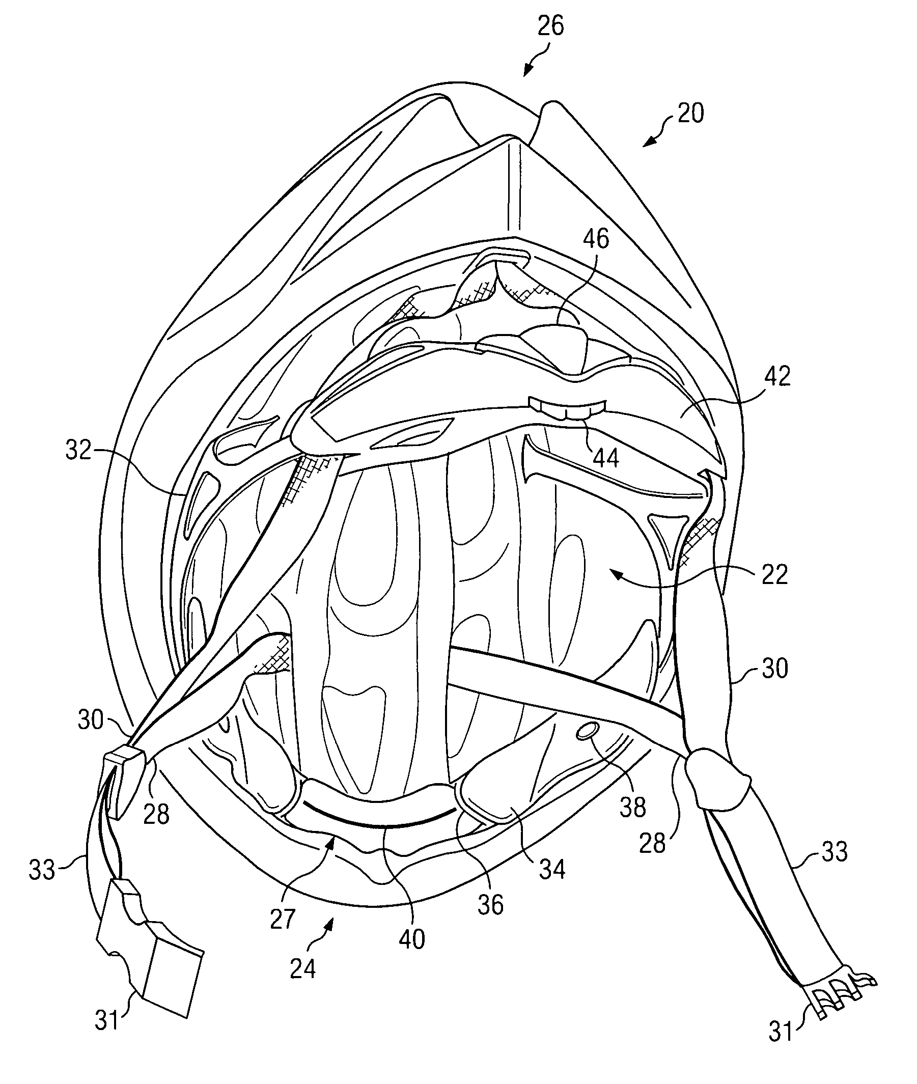 Head gear fitting system