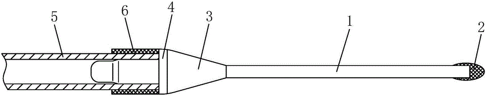 Bypass blood vessel guiding device for internal arteriovenous fistula of artificial blood vessel